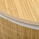 image 8 of HOMCOM Bamboo Laundry Basket with Lid, 55 Litres Laundry Hamper with Removable Washable Lining,  Corner Washing Baskets, 38 x 38 x 57cm, Natural