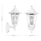 image 7 of ValueLights White Outdoor Garden Wired Security Lantern Wall Light