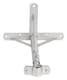 image 5 of Nedis Steel TV Aerial Mast Pole Wall Facia Loft Mount Adjustable 550mm 32-42mm