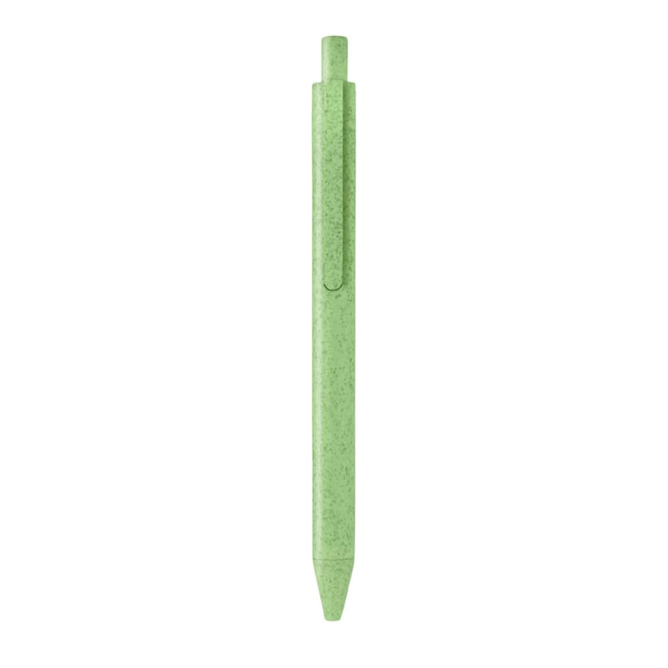 image 1 of MidOcean Pecas Wheat Straw Ballpoint Pen - Green - 14cm x 1cm
