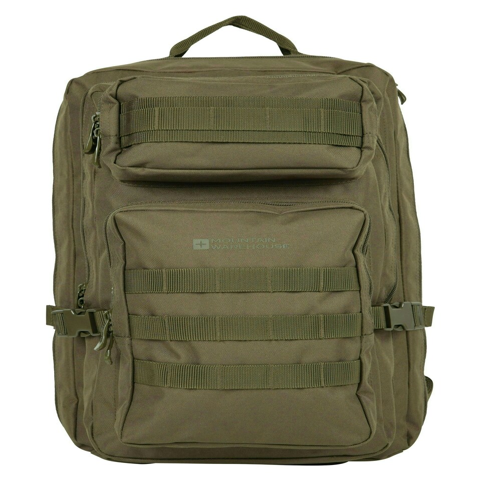 image 1 of Mountain Warehouse Legion Backpack Comfortable Everyday Rucksack Laptop Bag Green | Khaki