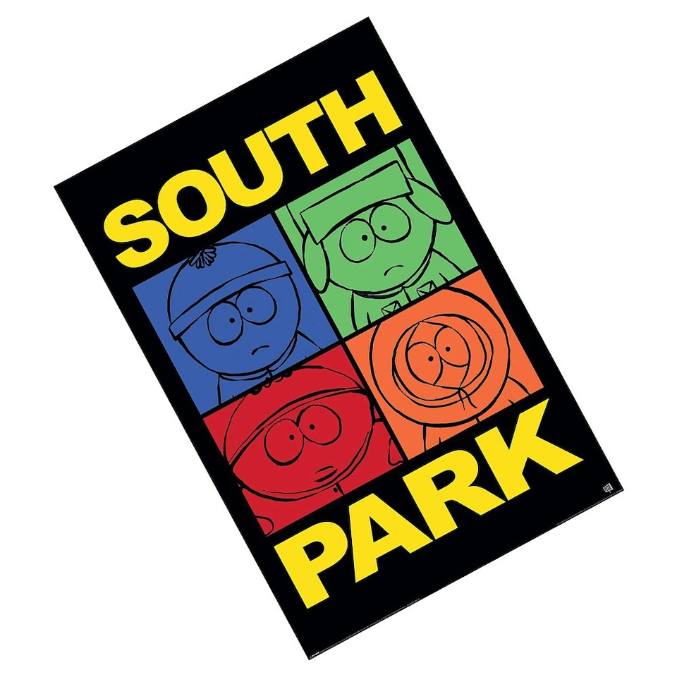 image 1 of South Park Block Paper Poster - Multicoloured - 91cm x 61cm 91cm x 61cm