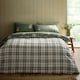 image 2 of Catherine Lansfield Stag Check Reversible Duvet Cover Set Soft Green | Green | Soft Green | King