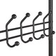 image 6 of House of Home Metal Hat Coat Stand Clothes Plus Shoes Rack Umbrella Steel Stand Hanger Hooks Black | Black