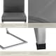 image 5 of Dining Chairs - cantilevered, high backrest, flat steel frame - Set of 6 Grey