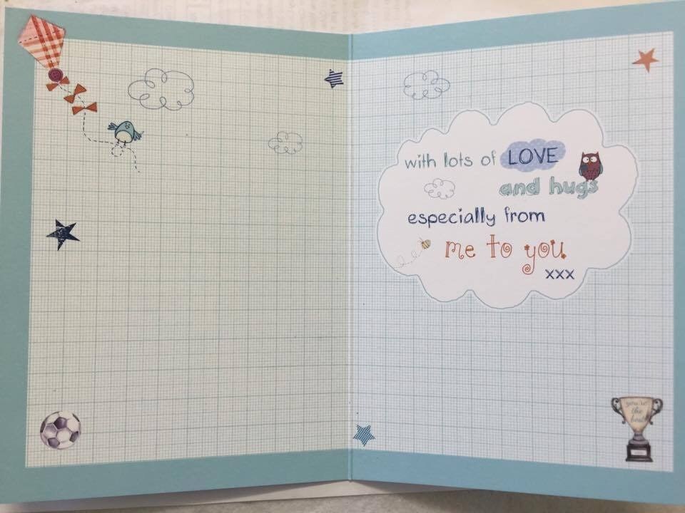 image 1 of HAPPY father`s Day from your LITTLE BOY (Son) xxx... Cute Greeting Card