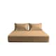 image 1 of Microfibre Soft Touch Fitted Sheet 40cm Extra Deep Skirt Plain Dyed Bed Linen Brown | Brown | Latte | Double