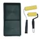 image 2 of 3” + 4” Mini Paint Roller Tray Set Foam Sleeves Rollers Solvent Based Painting