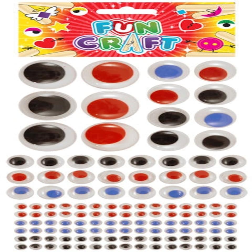 image 1 of Googly Eyes Craft Kit (Assorted Colours and Sizes)