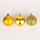 image 2 of Baubles Deep Gold 6cm, 6pcs Set