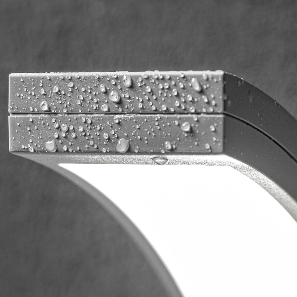 image 1 of CGC PARIS White LED Curved Outdoor Wall Light White