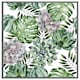 image 4 of Watercolour botanical leaves (Picture Frame) White | M