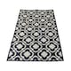 image 1 of Charles Bentley Blue Patterned Weatherproof Rug 120x170cm