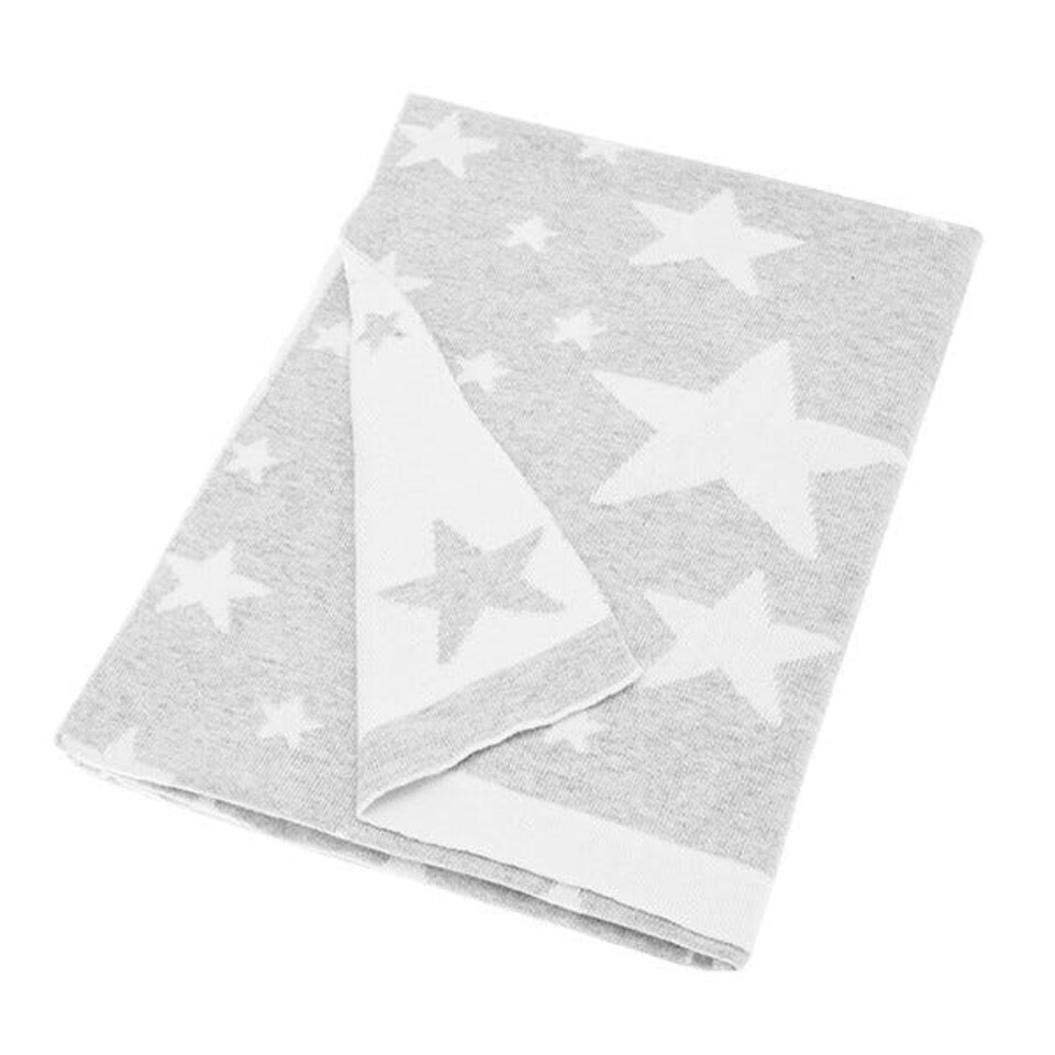 Walton & Co Grey Stars Baby Blanket