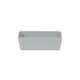 image 3 of Wham Studio 5 x 770ml Rectangular Plastic Storage Baskets Ice White Grey