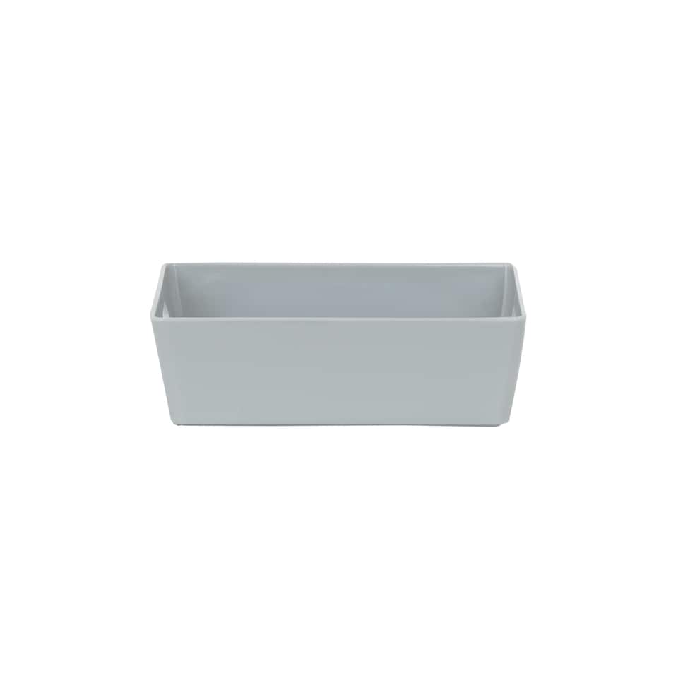 image 1 of Wham Studio 5 x 770ml Rectangular Plastic Storage Baskets Ice White Grey
