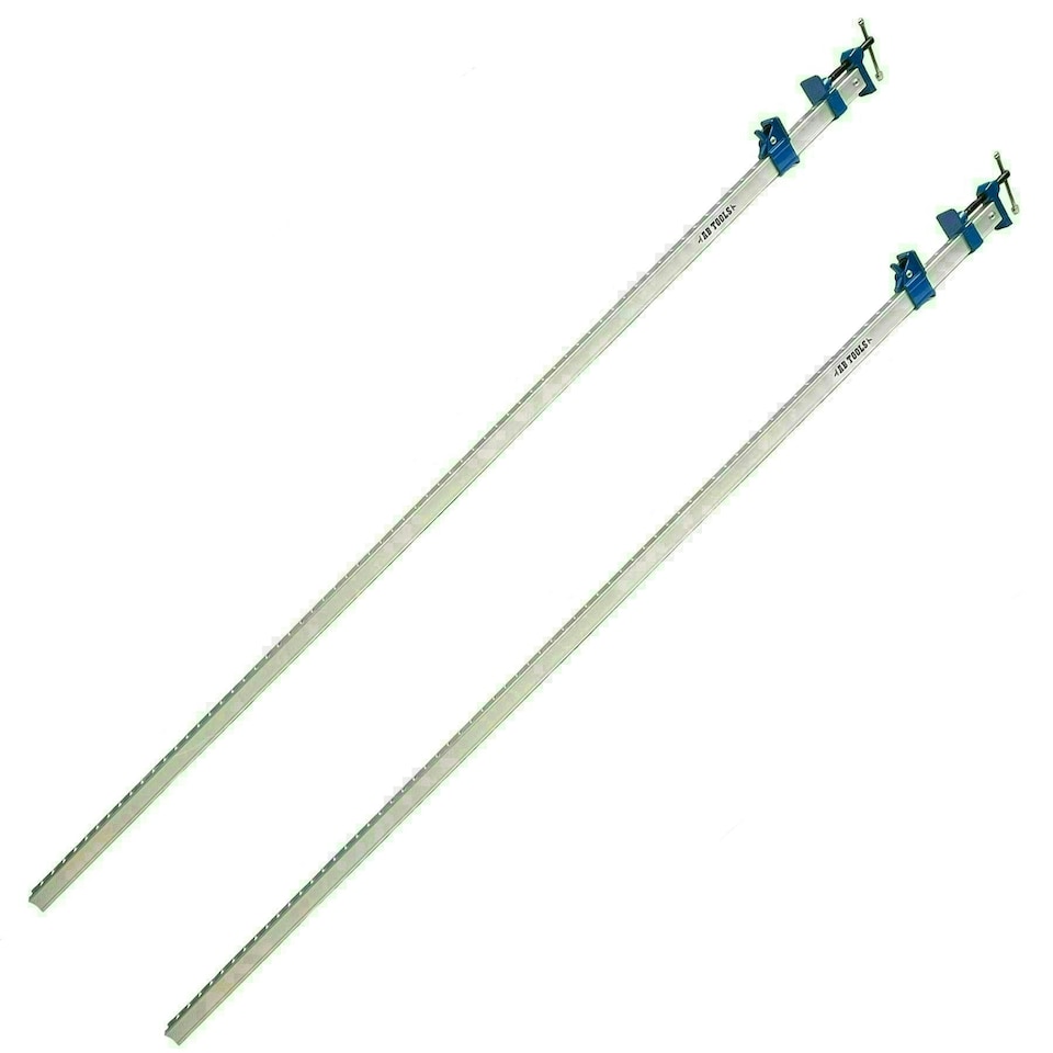 image 1 of 72" 1800mm Aluminium Sash Clamp Grip Bench Work Holder vice Slide Clamp 2pk