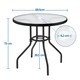image 4 of Yaheetech 69.5 cm Outdoor Coffee Table-Black | Black | Black | 69.5 cm Dia. x 73 cm H | 1