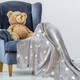 image 2 of RJM Planets Print Glow In The Dark Blanket - Grey - One Size