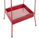 image 4 of Lexa Red Metal Storage Rack Red
