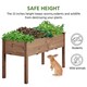 image 7 of Yaheetech Fir Wood Garden Bed Rectangle Raised Planters-120.5 cm L