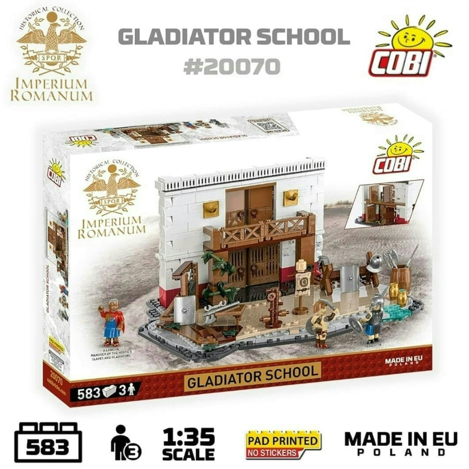 image 1 of Roman Gladiator School brick model - COBI 20070 - 560 bricks