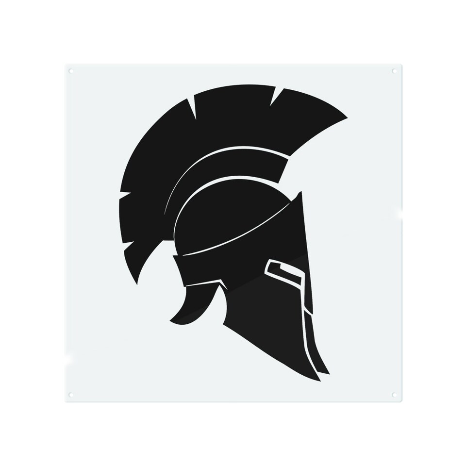 image 1 of Roman Helmet Splash Back | White
