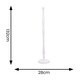 image 2 of ValueLights Victoria White Wood Traditional Stem Floor Lamp Base