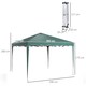 image 7 of Outsunny 3x3(m) Pop Up Gazebo Marquee Tent for Garden w/ Carry Bag Grey