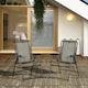 image 2 of Outsunny 2Pcs Outdoor Patio Folding Chairs, Portable Garden Loungers Grey