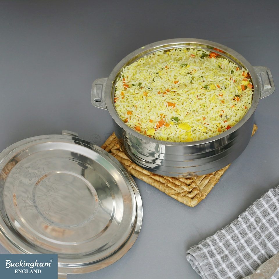 image 1 of Buckingham Double Wall Hot Pot Stainless Steel 3500 ml