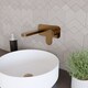 image 4 of Current Round Wall Mount 2 Tap Hole Basin Mixer Tap - Brushed Bronze | Brown | Brushed Bronze | 1