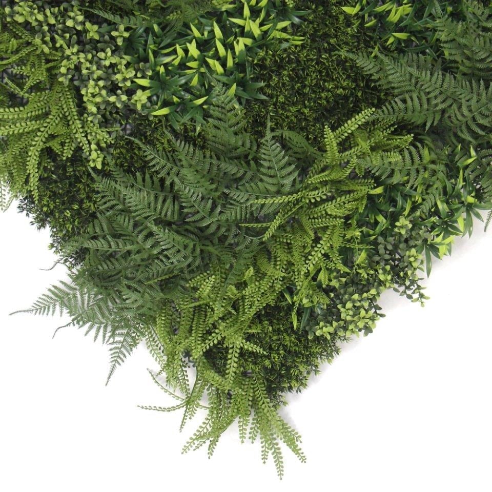 image 1 of 100cm Green Wall Fire Resistant Natural Fern Artificial