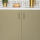 image 4 of Sticky Back Plastic Matt Olive Green Plain Kitchen Self-adhesive Vinyl Wrap for Cupboards, Doors and Furniture 67.5cm x 2m (5 rolls) - d-c-fix