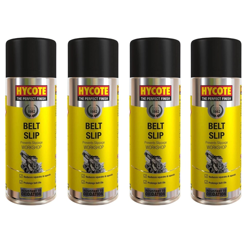 image 1 of Hycote Workshop Belt Slip Maintenance Spray - 1.6 Litres 400ml x4 Perfect Finish