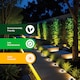 image 6 of Gardenwize 2-Pack Solar Deck Lights Bright White LED Outdoor Decking Pathway Lights