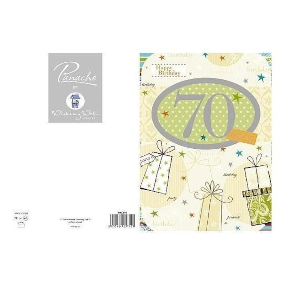 image 1 of 70th Happy Birthday Card