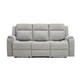 image 2 of Orka 3 Seater Manual Recliner Chenille Fabric Sofa Grey