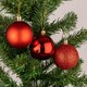 image 6 of 60mm/18Pcs Christmas Baubles Shatterproof Red,Tree Decorations