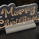 image 8 of 32cm Light up Merry Christmas Infinity Decoration with White LEDs
