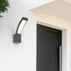 image 7 of CGC PARIS Grey LED Curved Outdoor Wall Light Grey