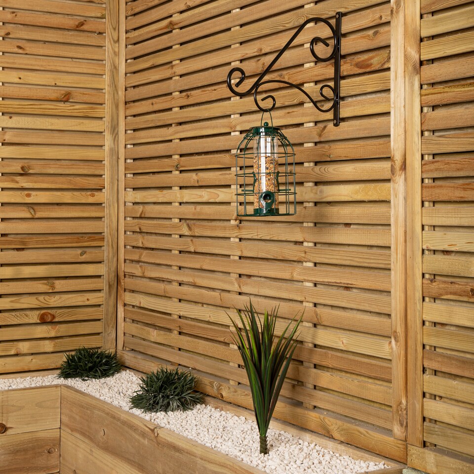 image 1 of Pack of 6 Wild Bird Seed Feeder Cage with Squirrel Guard