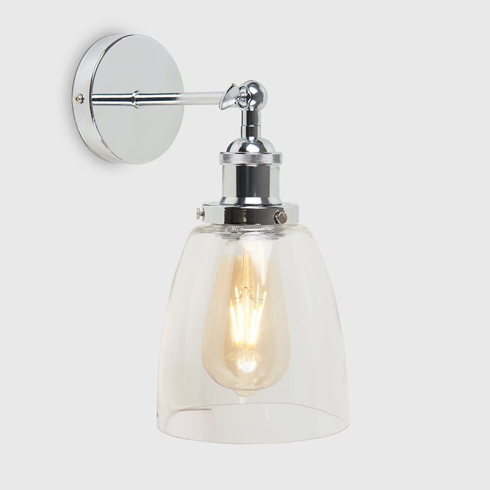 image 1 of ValueLights Ezrah Silver Indoor Wall Lantern