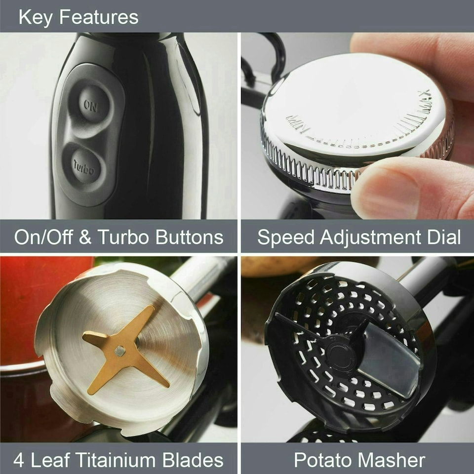 image 1 of Quest 32129 Handheld Stick Blender & Masher