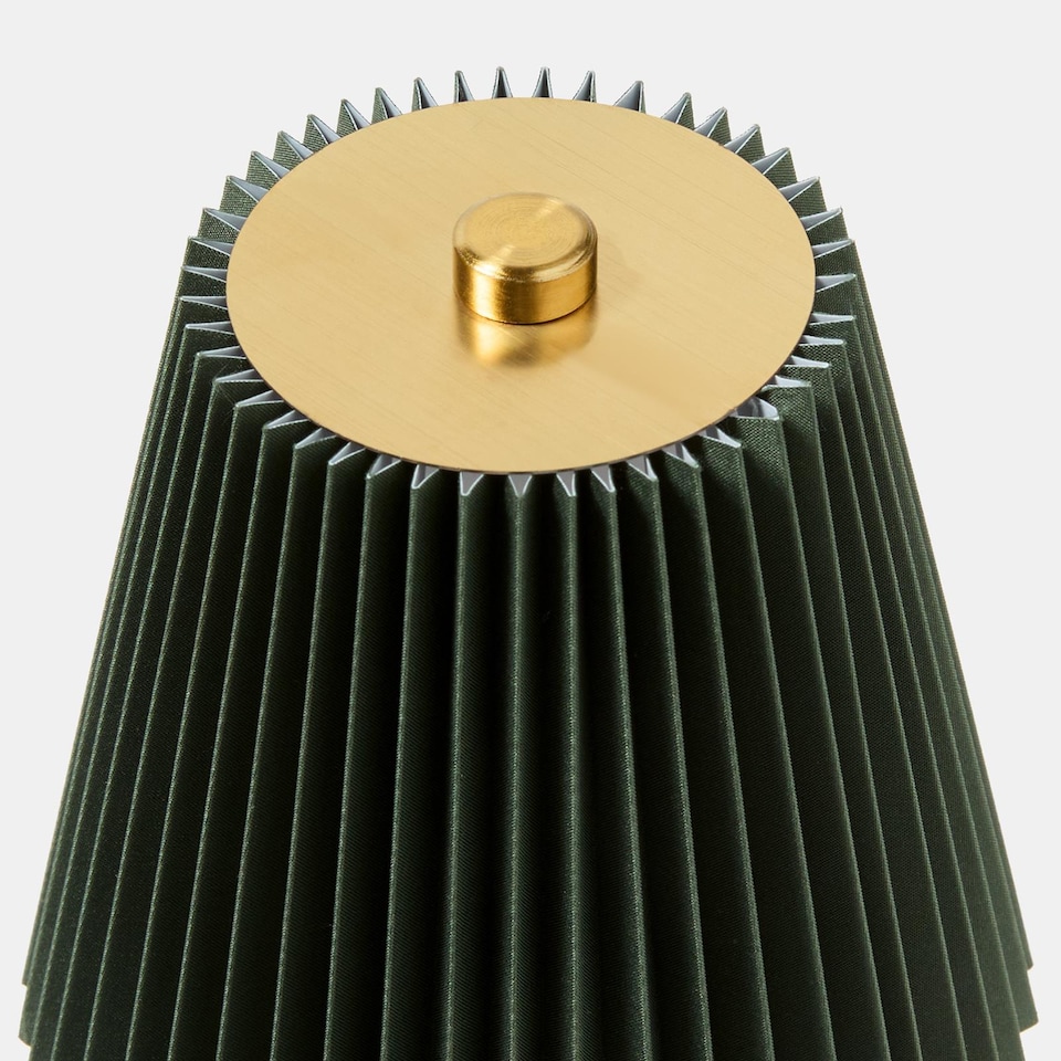 image 1 of OHS Pleated Bedside Lamp LED Rechargeable Cordless Night Light