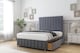 image 3 of Sloomy California Steel Plush Divan Bed With Mattress No Drawers With 26" Strutted Headboard & 12" Matching Footboard 2'6 Small Single | Grey | Steel | Small Single | 1