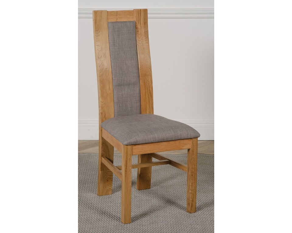 image 1 of Dakota 152 x 87cm Medium Oak Dining Table and 4 Stanford Chairs | Brown | Brown
