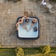 image 4 of Wave Pacific 6 Person Inflatable Hot Tub, Slate Rattan