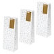 image 1 of Hallmark Pack Of 3 Bottle Bags - Gold Stars