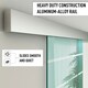 image 5 of HOMCOM 90cm Sliding Glass Door Set Frosted Stripe w/ Handle Living Room Office 